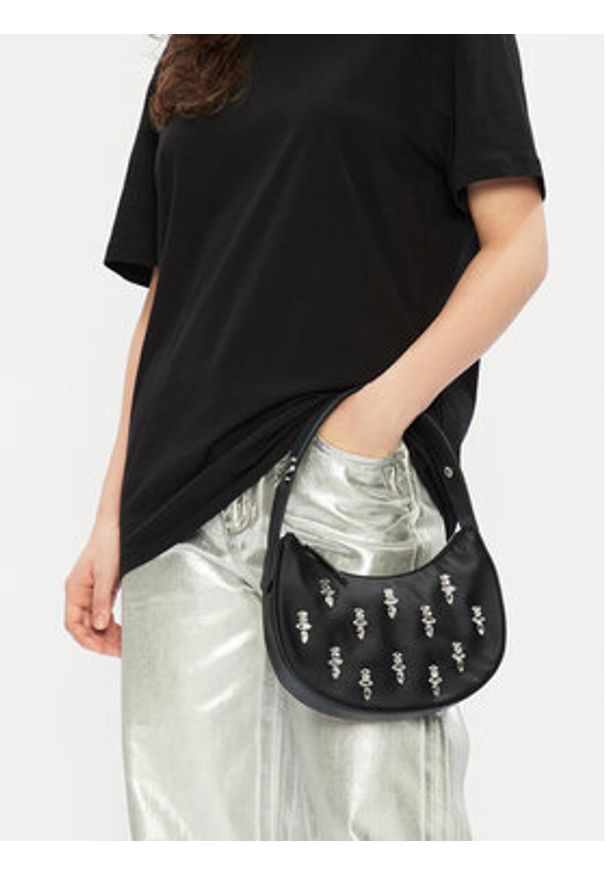 Karl Lagerfeld - KARL LAGERFELD Torebka A1W30117 Czarny. Kolor: czarny. Materiał: skórzane