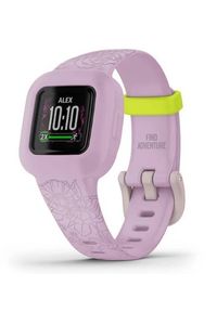 GARMIN - Garmin Vivofit Junior 3 Różowe kwiaty. Kolor: różowy. Styl: casual