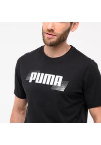 Decathlon - Koszulka z krótkim rękawem męska Puma Gym & Pilates. Kolor: czarny. Materiał: bawełna. Długość rękawa: krótki rękaw. Długość: krótkie. Sport: joga i pilates