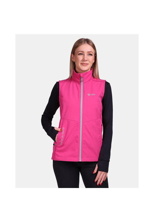 Damska kamizelka softshellowa Kilpi SOIL-W. Kolor: różowy. Materiał: softshell