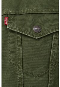 Levi's® - Levi's Kurtka jeansowa męska kolor zielony przejściowa. Okazja: na spotkanie biznesowe. Kolor: zielony. Materiał: jeans. Styl: biznesowy #3