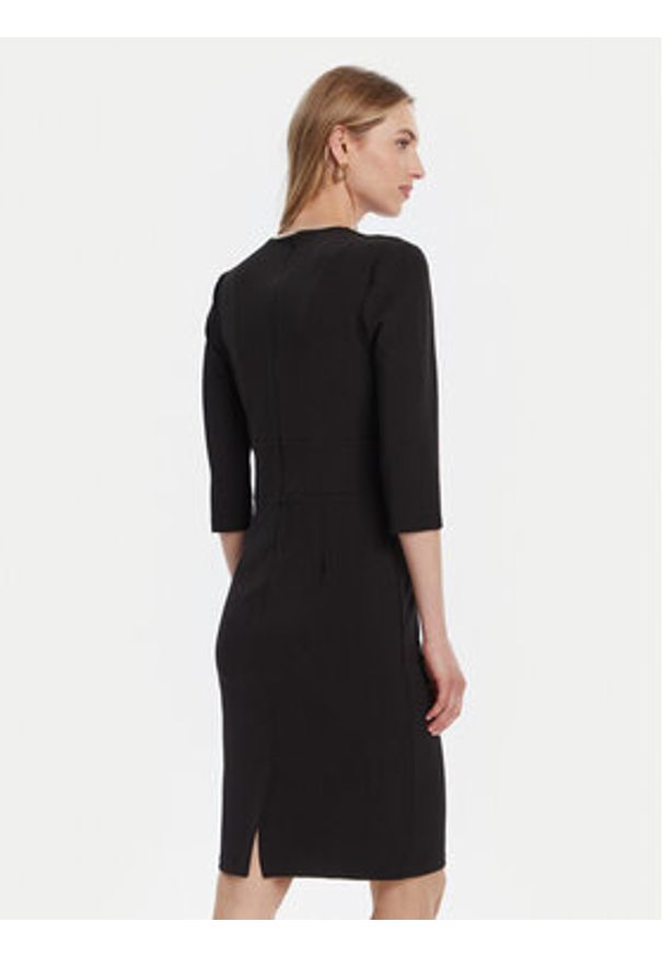 Rinascimento Sukienka koktajlowa CFC0126151003 Czarny Slim Fit. Kolor: czarny. Materiał: syntetyk. Styl: wizytowy