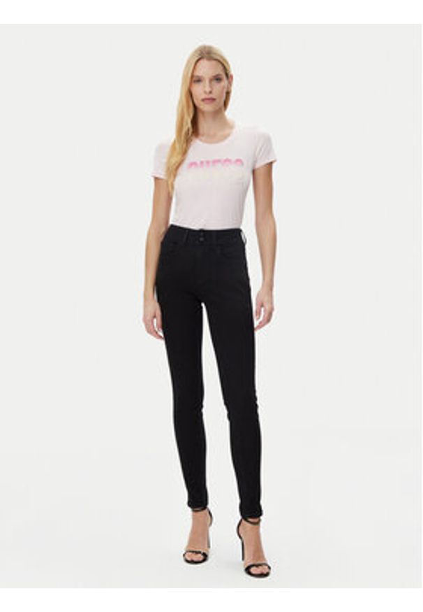 Guess T-Shirt W5GI14 J1314 Różowy Regular Fit. Kolor: różowy. Materiał: bawełna