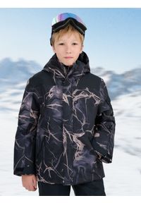 4f - 4F Kurtka snowboardowa membrana 8000 chłopięca - multikolor 146 (10-11 lat). Kolor: wielokolorowy. Materiał: poliester. Sezon: lato #1