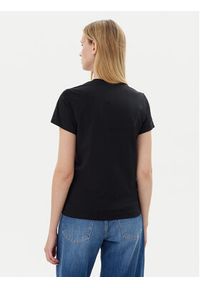 Guess T-Shirt V4YI21 KCDH1 Czarny Slim Fit. Kolor: czarny. Materiał: bawełna