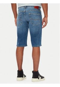 Pepe Jeans Szorty jeansowe Cash PM801081 Niebieski Straight Fit. Kolor: niebieski. Materiał: bawełna