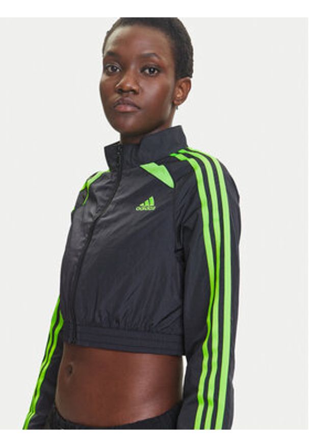 Adidas - adidas Bluza Teamgeist adicolor JZ8273 Czarny Slim Fit. Kolor: czarny. Materiał: syntetyk