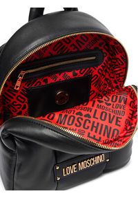Love Moschino - LOVE MOSCHINO Plecak JC4324PP0NKM100A Czarny. Kolor: czarny. Materiał: skóra #6