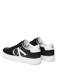 Calvin Klein Jeans Sneakersy Classic Cupsole Laceup Mix Lth YW0YW01057 Czarny. Kolor: czarny. Materiał: skóra