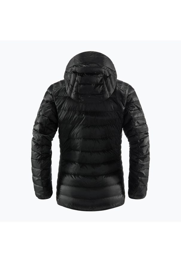 Kurtka puchowa damska Haglöfs Roc Down Hood. Kolor: czarny. Materiał: puch. Sezon: zima. Styl: sportowy