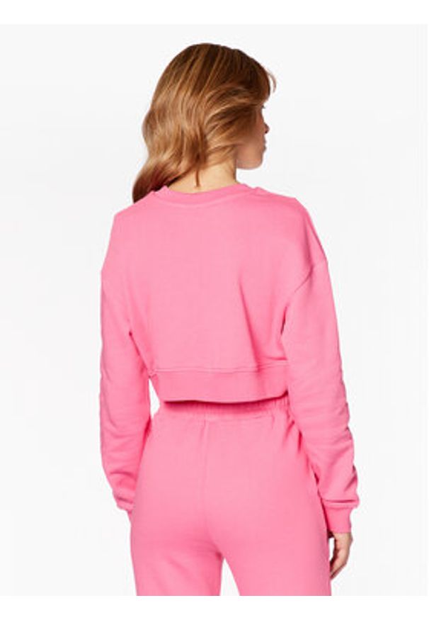 Love Moschino - LOVE MOSCHINO Bluza W646102M 4457 Różowy Cropped Fit. Kolor: różowy. Materiał: bawełna