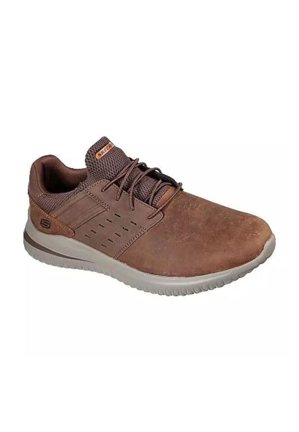 skechers - Baskets Homme DELSON 3.0EZRA Skechers CDB 210308 Marron SKECHERS. Kolor: brązowy