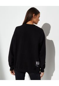 BUSCEMI - Czarna bluza z różowym logo. Kolor: czarny. Materiał: bawełna, dzianina. Długość rękawa: długi rękaw. Długość: długie. Wzór: nadruk #4