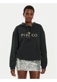 Pinko Bluza Bassani 104388 A27V Czarny Regular Fit. Kolor: czarny. Materiał: bawełna