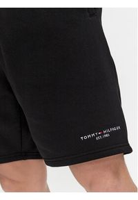 TOMMY HILFIGER - Tommy Hilfiger Szorty sportowe Logo MW0MW34201 Czarny Regular Fit. Kolor: czarny. Materiał: syntetyk, bawełna. Styl: sportowy #4