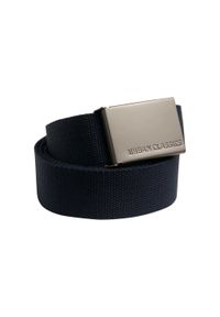 Urban Classics - Męski Pasek Płócienny. Kolor: niebieski. Wzór: paski #1