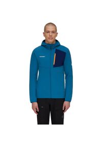 Bluza trekkingowa męska Mammut Madris Light ML Hooded. Kolor: niebieski