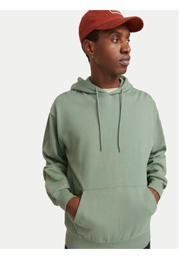 Jack & Jones Bluza Charge 12257852 Zielony Loose Fit. Kolor: zielony. Materiał: bawełna