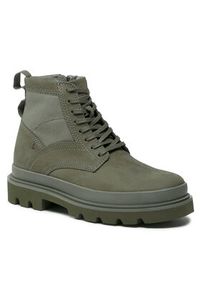 Clarks Trapery Badell Hi 261734247 Khaki. Kolor: brązowy. Materiał: nubuk, skóra