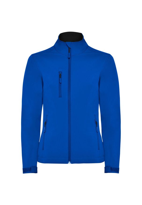 ROLY - Damska Kurtka Soft Shell Nebraska. Kolor: niebieski. Sport: turystyka piesza