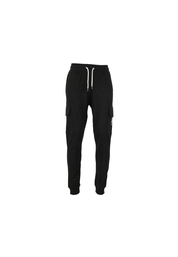 PEAK MOUNTAIN - Spodnie dresowe bawełniane Peak Mountain French Terry. Kolor: czarny. Materiał: bawełna, dresówka. Sezon: lato. Sport: bieganie, turystyka piesza