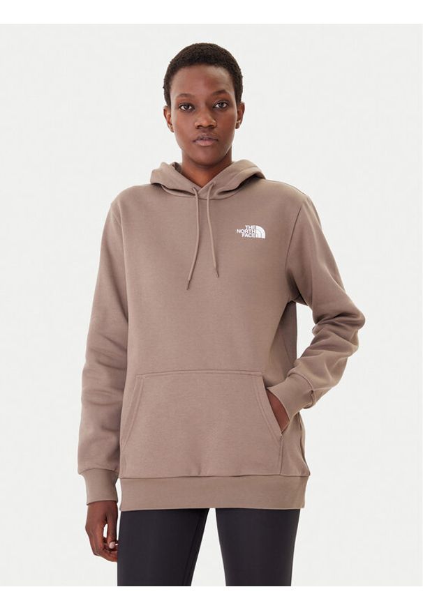 The North Face Bluza Simple Dome NF0A89EY Brązowy Regular Fit. Kolor: brązowy. Materiał: bawełna