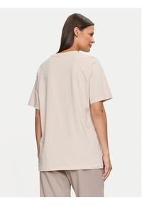 DKNY Sport T-Shirt DP4T9812 Écru Regular Fit. Materiał: bawełna. Styl: sportowy #2