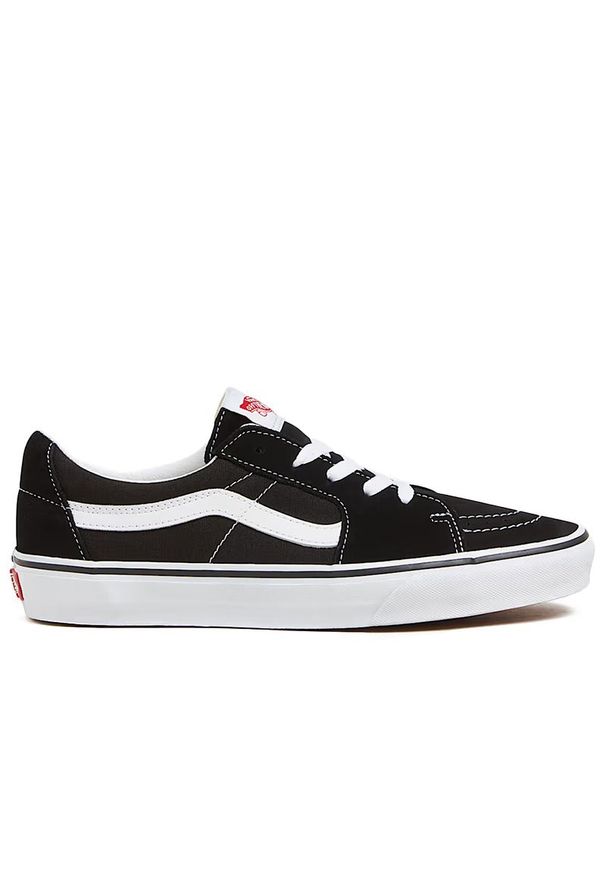 Buty unisex Vans Color Block SK8-Low VN0A4UUK6BT1 - czarne. Okazja: na co dzień. Zapięcie: sznurówki. Kolor: czarny. Materiał: zamsz, materiał, guma. Szerokość cholewki: normalna. Model: Vans SK8