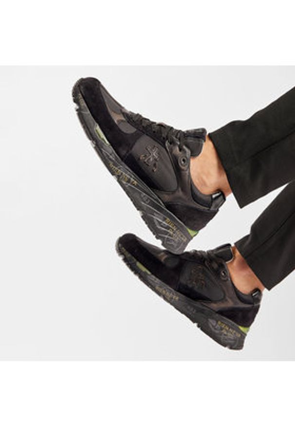 Premiata Sneakersy Mase 5013 Czarny. Kolor: czarny. Materiał: zamsz, skóra
