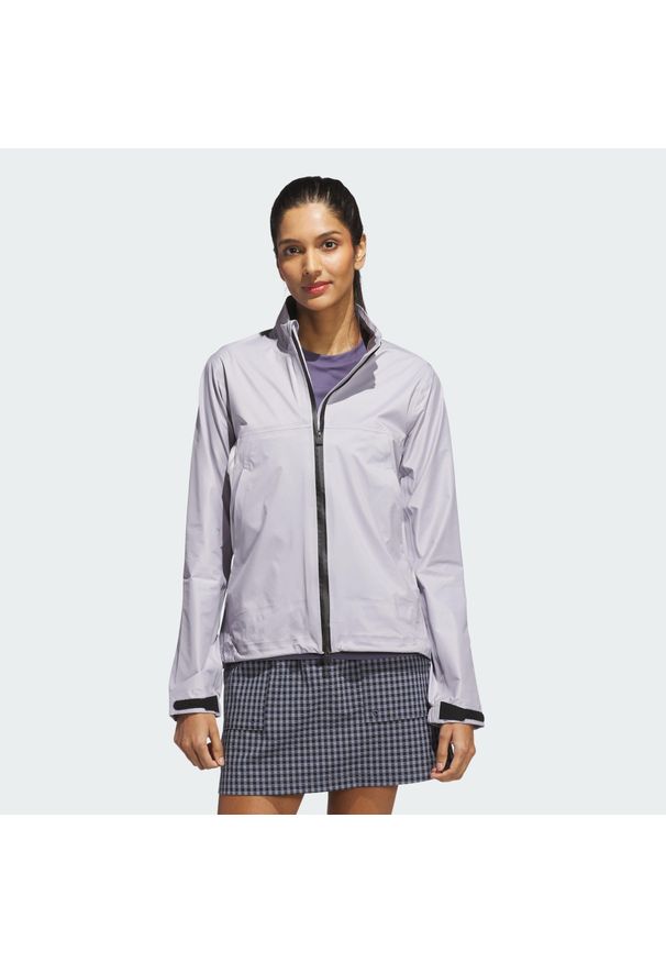 Adidas - Kurtka Ultimate365 Tour CLIMAPROOF+ Full-Zip. Typ kołnierza: golf. Kolor: szary. Materiał: materiał. Technologia: ClimaProof (Adidas). Sport: golf