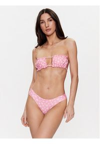 Guess Góra od bikini E3GJ22 MC04R Różowy. Kolor: różowy. Materiał: syntetyk