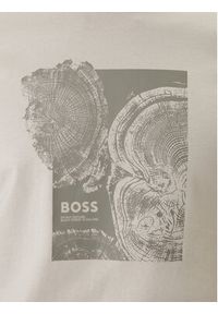 BOSS T-Shirt Imprint 50556007 Beżowy Regular Fit. Kolor: beżowy. Materiał: bawełna #4