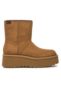 Ugg Botki W Cityfunc Mid 1158196 Brązowy. Kolor: brązowy. Materiał: skóra