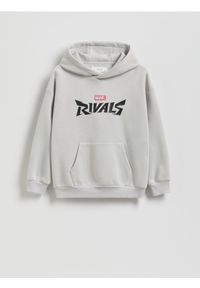 Reserved - Bluza Marvel Rivals - jasnoszary. Kolor: szary. Materiał: bawełna, dzianina. Wzór: motyw z bajki #1