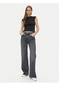 Calvin Klein Top Liquid Touch Top K20K208422 Czarny Slim Fit. Kolor: czarny. Materiał: bawełna #3