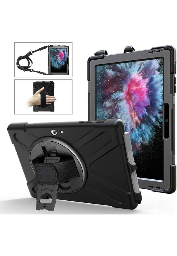 SUPERO - Etui Supero 360 do Microsoft Surface Go/Go 2/Go 3, czarne. Kolor: czarny