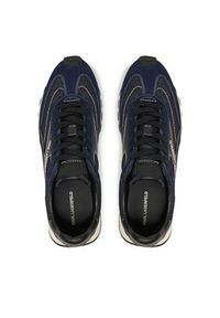 Karl Lagerfeld - KARL LAGERFELD Sneakersy KL51124D Granatowy. Kolor: niebieski. Materiał: skóra, zamsz #5