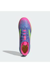 Adidas - Buty F50 League TF Kids. Kolor: różowy, niebieski, wielokolorowy, żółty. Sport: piłka nożna