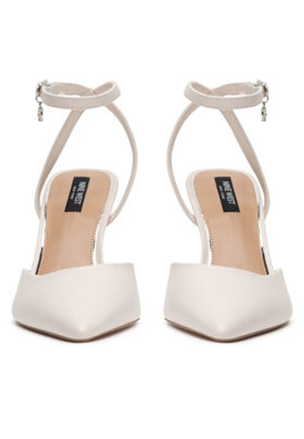 Nine West Sandały CD23029-3 Biały. Kolor: biały. Materiał: syntetyk, materiał