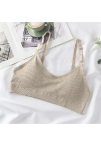 Intica - Braletka miękka z delikatnymi ramiączkami Robinia. Kolor: brązowy. Materiał: tkanina, materiał