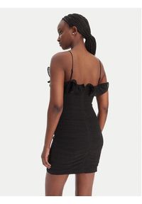 Guess Sukienka koktajlowa W6RK80 WI342 Czarny Classic Fit. Kolor: czarny. Materiał: syntetyk. Styl: wizytowy #2