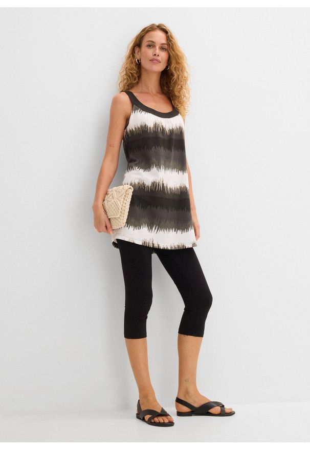 bonprix - Sukienka + legginsy rybaczki (2 części). Kolor: czarny