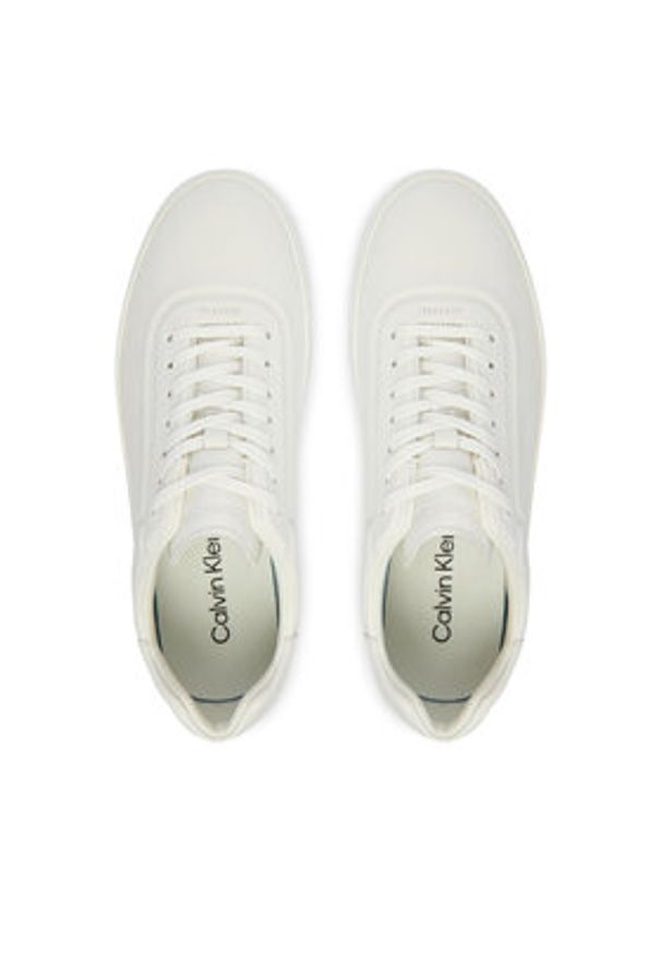 Calvin Klein Sneakersy Low Pro Cups Laceup Oxf Hf Lth HW0HW02753 Biały. Kolor: biały. Materiał: skóra