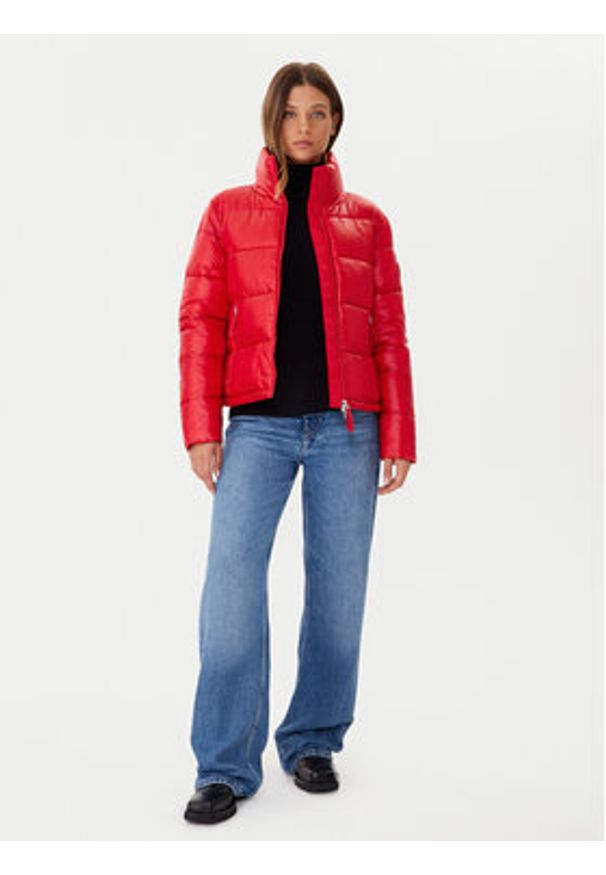 JOOP! Jeans Kurtka zimowa 10020323 30048933 Czerwony Regular Fit. Kolor: czerwony. Materiał: syntetyk. Sezon: zima