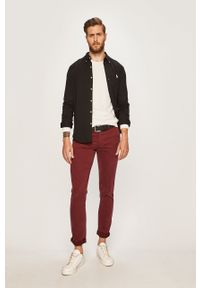 Polo Ralph Lauren - Koszula 710654408008. Typ kołnierza: polo. Kolor: czarny. Materiał: dzianina #3