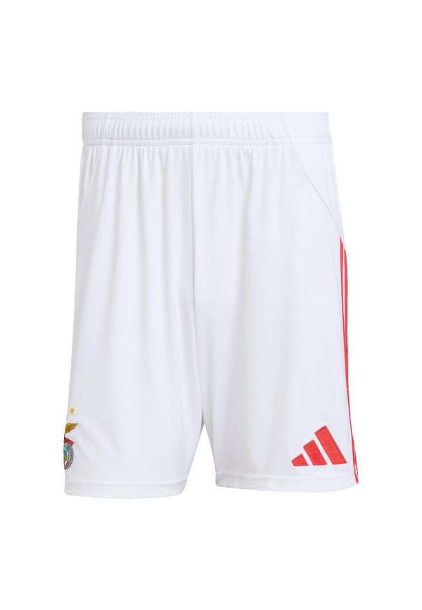 Adidas - Szorty Benfica 25/26 Home. Kolor: biały. Sport: piłka nożna