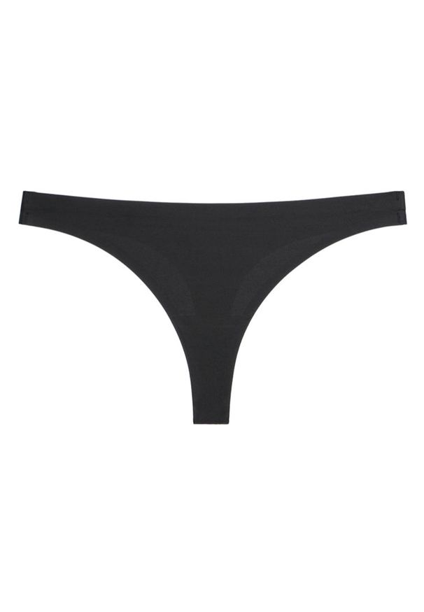 Intica - Stringi bezszwowe z miękkiego materiału niewidoczne pod odzieżą Alethia. Kolor: czarny. Materiał: materiał