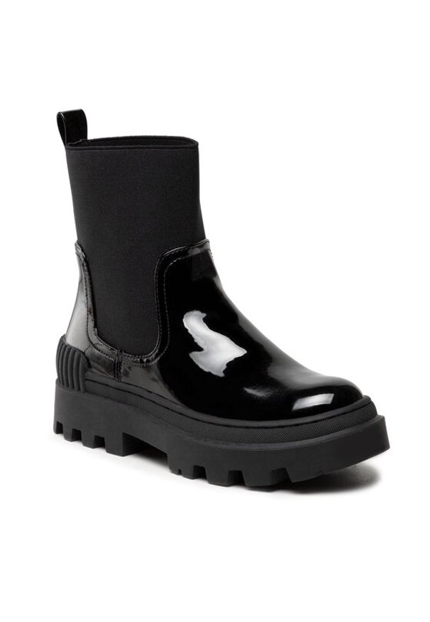 Vero Moda Botki Millo 10266654 Czarny. Kolor: czarny. Materiał: skóra