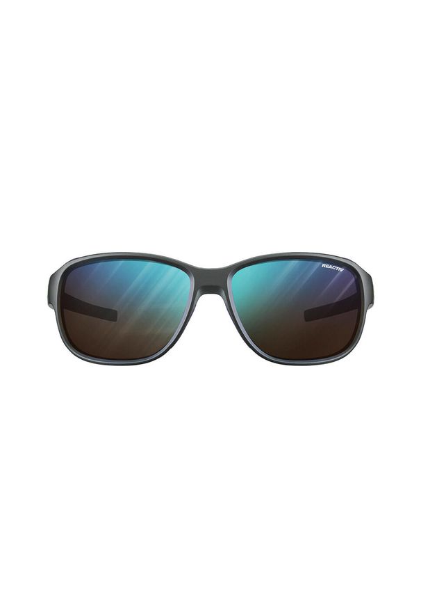 JULBO - Okulary przeciwsłoneczne górskie z fotochromem Julbo Montebianco 2 Reactiv 2-4. Kolor: fioletowy, wielokolorowy, czarny. Sport: turystyka piesza