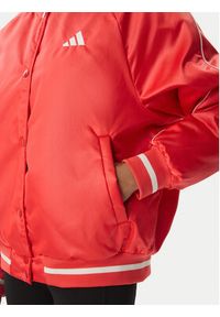 Adidas - adidas Kurtka bomber Stadium JZ6921 Czerwony Loose Fit. Kolor: czerwony. Materiał: syntetyk #3
